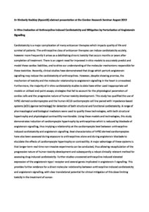 In Vitro Evaluation Of Anthracycline Induced Cardiotoxicity And Mitigation By Perturbation Of Angiotensin Signalling 1 Pdf | Apconix
