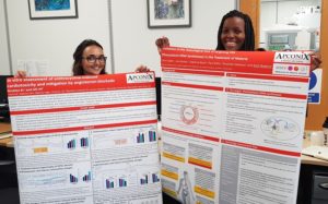 Kim Rockley And Phum Sikakana With The Grc Posters