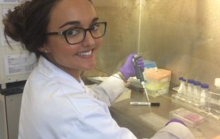 Kim Rockley working in the ApconiX laboratory