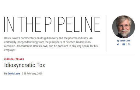In the Pipeline | Derek Lowe