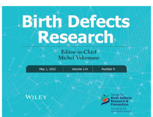 New Paper Published in Birth Defects Research