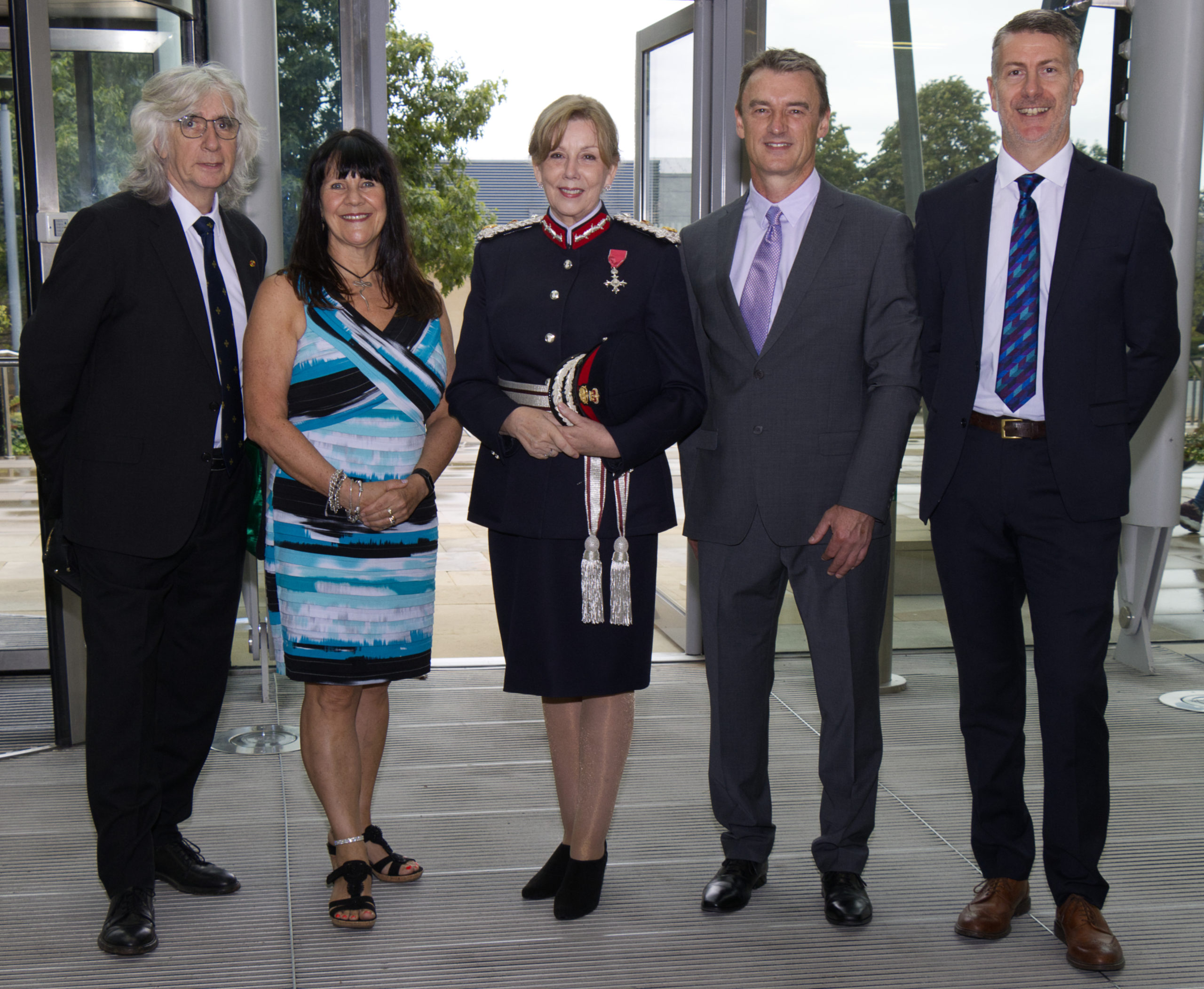 3 Directors at Reception Lady Redmond and Sir Philip Redmond