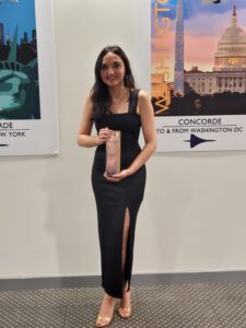 Kim With The Award