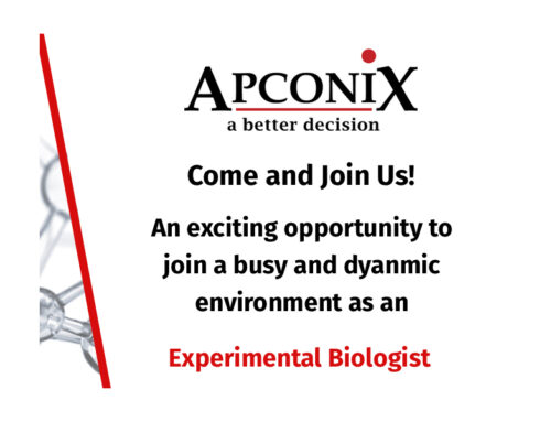 ApconiX Is Recruiting an Experimental Biologist