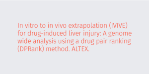 In vitro to in vivo extrapolation
