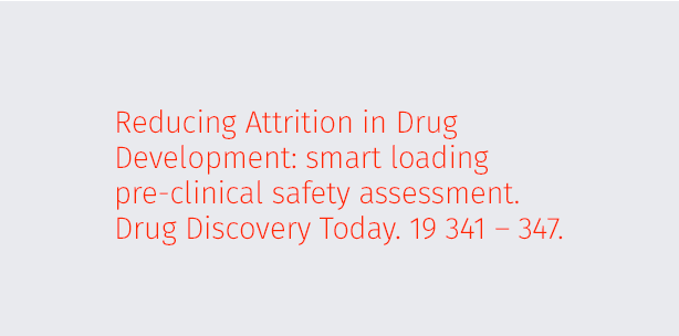 Reducing Attrition in Drug Development: smart loading pre-clinical safety assessment. Drug Discovery Today. 19 341 – 347.