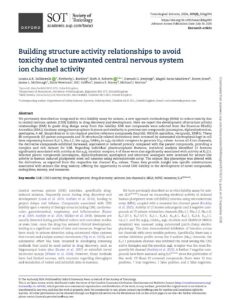 Building Strusture Activity Relationships To Avoid Toxicity Due To Unwanted Central Nervous System Ion Channel Activity Pdf | Apconix