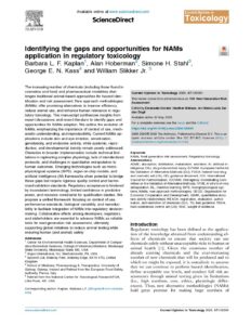 Identifying The Gaps And Opportunities For Nams Application In Regulatory Toxicology Pdf | Apconix